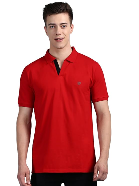 Lux Cozi Men's Cotton Regular Fit Polo T-Shirt